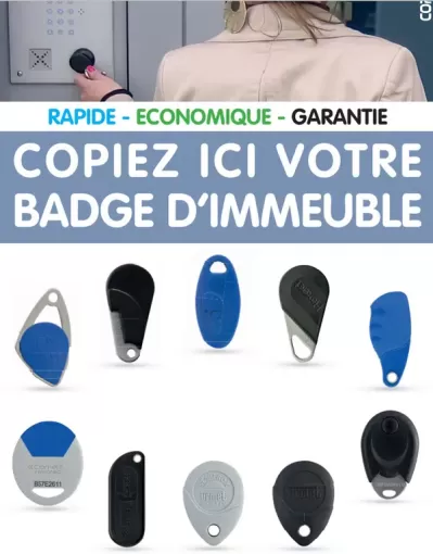 Copie de badge d'accès d'immeuble à Ajaccio