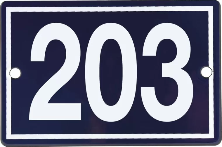 Plaque de Rue Émaillée